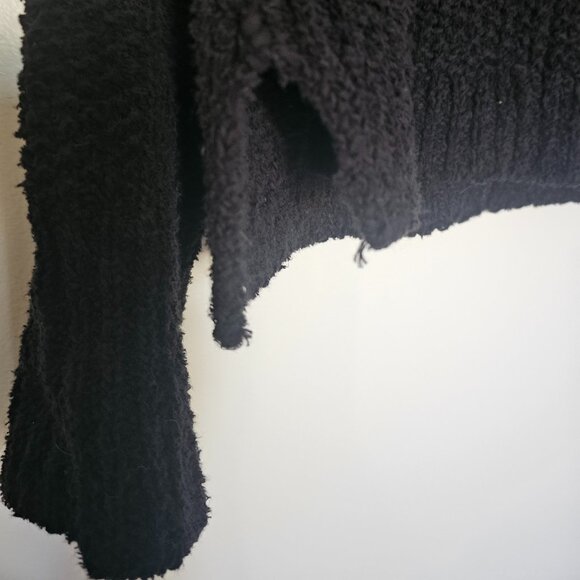 Free People Coco V-Neck Sweater in Black - Picture 9 of 9